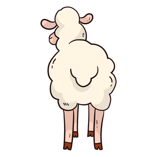 Lindo cordero de lana de oveja cordero cola plana