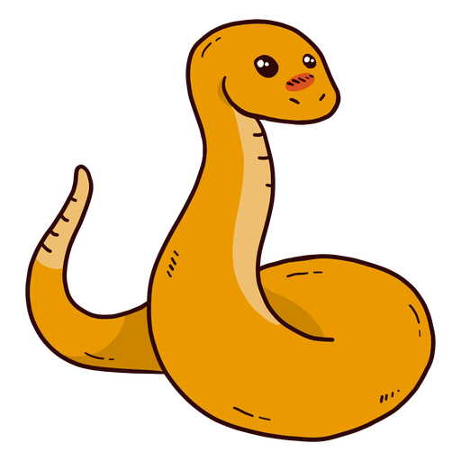 Desenho De Cobra Fofa Páginas Para Colorir Esboço Vetor PNG