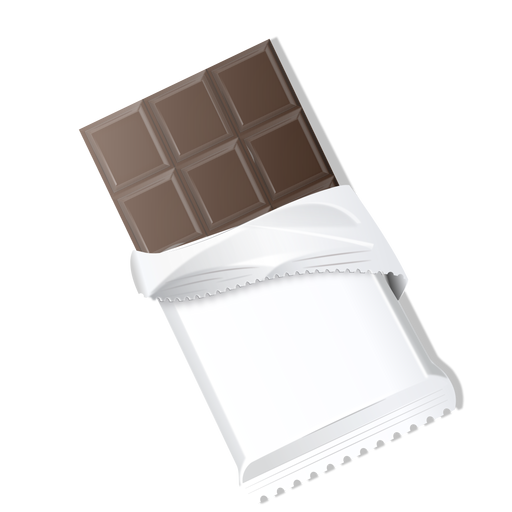 Dunkle Schokoladenschokoladenriegel-Schokoladenziegelillustration PNG-Design