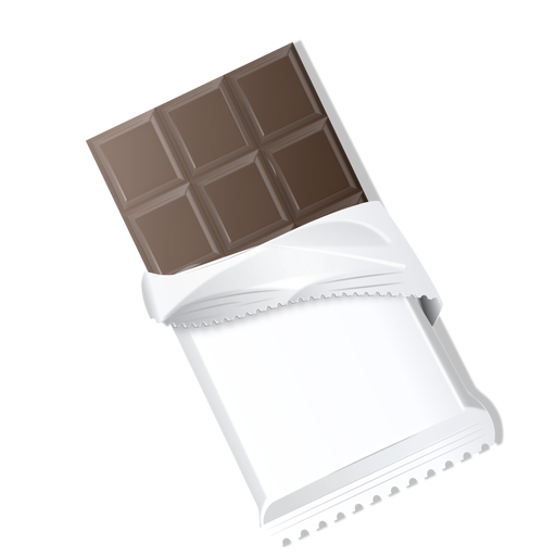 Ilustra??o de tijolo de chocolate chocolate amargo Desenho PNG