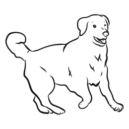 Desenho de cauda de cachorro Desenho PNG
