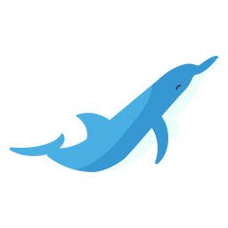 Golfinho flipper cauda plana Desenho PNG