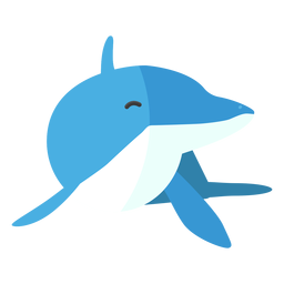 Dolphin tail flipper flat PNG Design