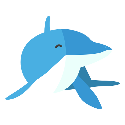 Dolphin tail flipper flat PNG Design