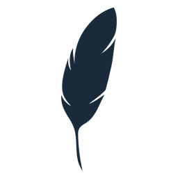 Daunenfeder silhouette PNG-Design