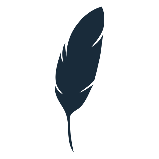 Abajo pluma silueta - Descargar PNG/SVG transparente