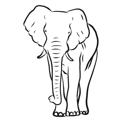 Free Free 121 Elephant Outline Svg SVG PNG EPS DXF File