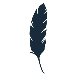Federvogel unten Silhouette PNG-Design