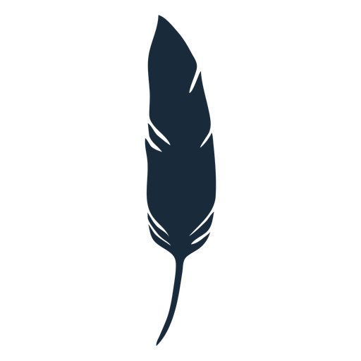 Feather down silhouette PNG Design