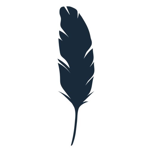Feather silhouette PNG Design