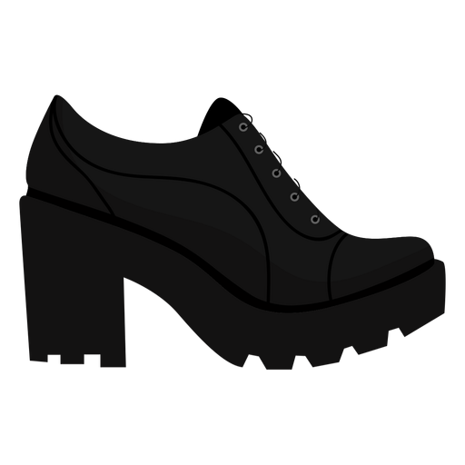 Heel shoe lace sole flat PNG Design