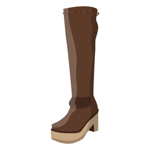 Hessian boot heel lace illustration PNG Design