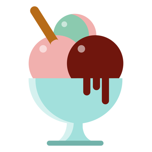 Three Balls Ice Cream Icon PNG & SVG Design For T-Shirts