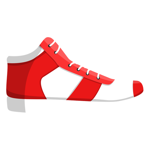 Ilustraci?n de zapatilla de deporte de cordones de zapatillas de jogging Diseño PNG