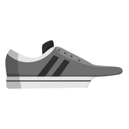 Jogging shoe trainers sneaker stripe flat Transparent PNG