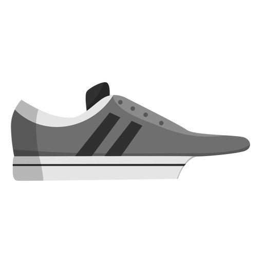 Jogging Schuh Trainer Sneaker Streifen flach PNG-Design