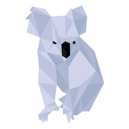 Koala nose leg ear low poly  PNG Design