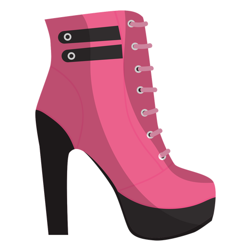 Lace ankle boot bootee illustration PNG Design