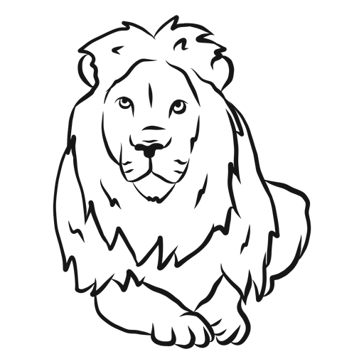 Lion king mane sketch PNG Design