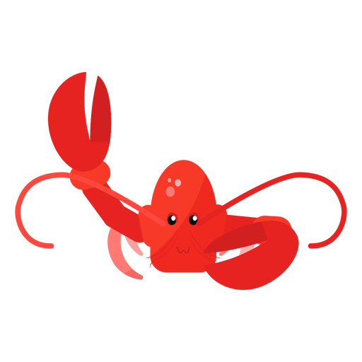 Lobster claw antenna flat PNG Design