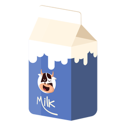 Ilustração de vaca leite leite caixa Ilustração de vaca leite leite caixa