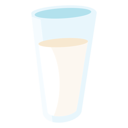 Milk glass flat PNG Design