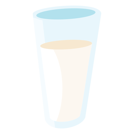 Milk glass flat PNG Design
