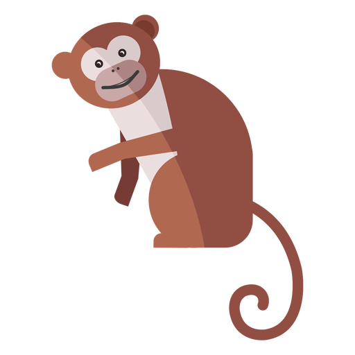 Focinho de perna de macaco liso Desenho PNG