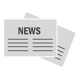 News newspaper paper flat PNG Design