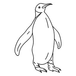 Pinguin Schnabel Flügel Fettschlag PNG-Design