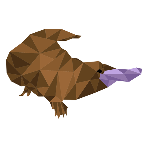 Platypus Duckbill Beak Leg Tail Low Poly - Transparent PNG & SVG Vector ...