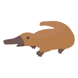 Schnabeltier Schnabeltier Platypus flach PNG-Design