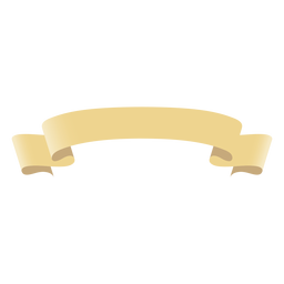 Roll scroll ribbon flat PNG Design
