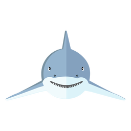 Haifischflossenzahn flach PNG-Design