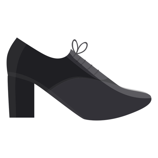 Shoe heel lace flat PNG Design