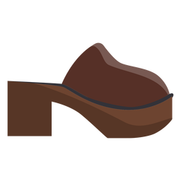Shoe heel sole flat PNG Design