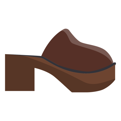 Shoe heel sole flat PNG Design