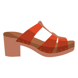 Ponto do sapato com salto plano Desenho PNG