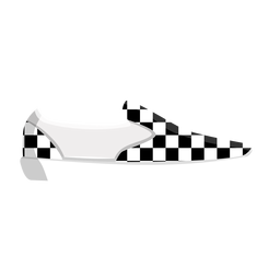 Slip on moccasin check illustration PNG Design