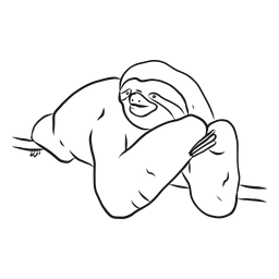 Sloth claw branch sketch PNG Design Transparent PNG