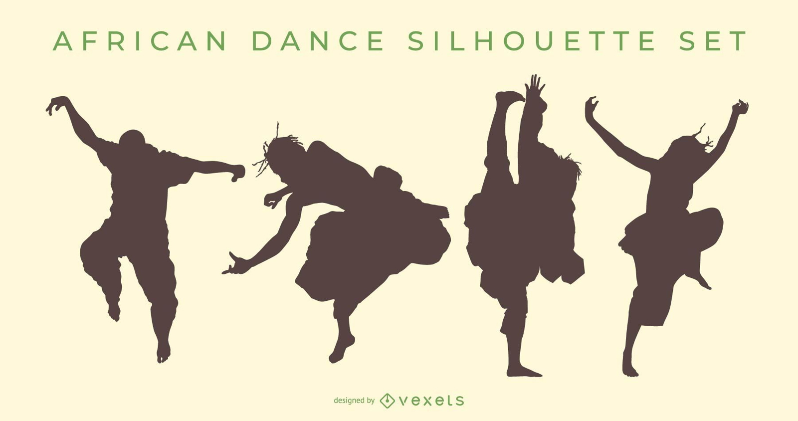 Vector Pole Dance Silhouette Set Vector Download