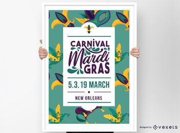 Mardi Gras Poster Design Mardi Gras Poster Design