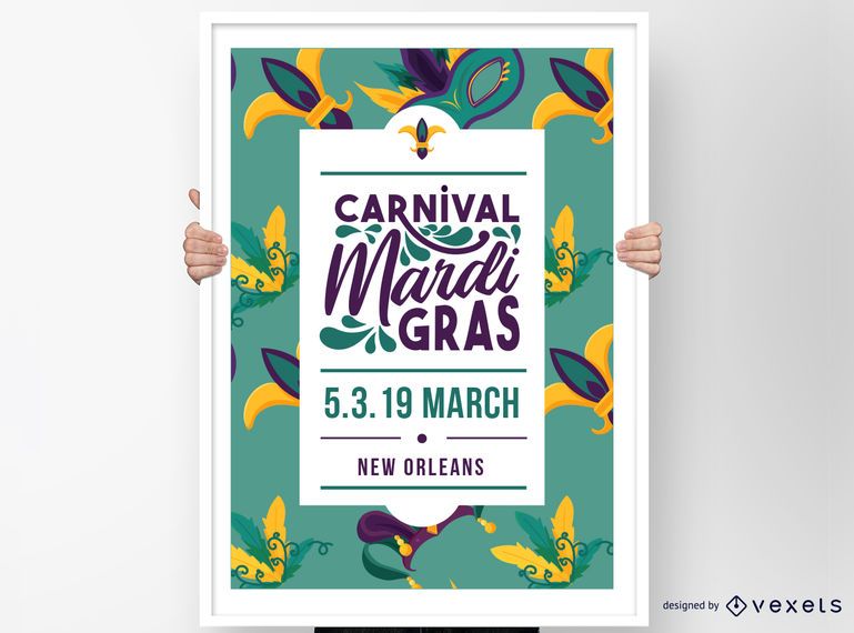 Mardi Gras Poster Design Mardi Gras Poster Design