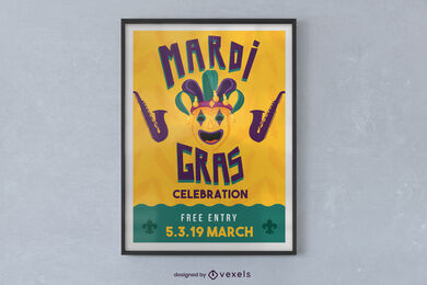 Karneval-Clown-Poster-Design