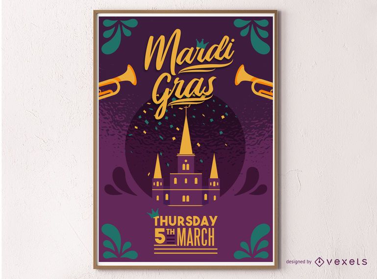 Mardi Gras Masquerade Poster Design Mardi Gras Masquerade Poster Design