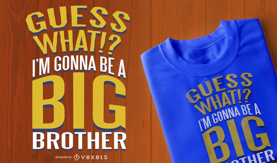 Design do t-shirt do big brother Design do t-shirt do big brother
