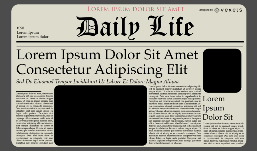 Newspaper Journal Template Design Newspaper Journal Template Design