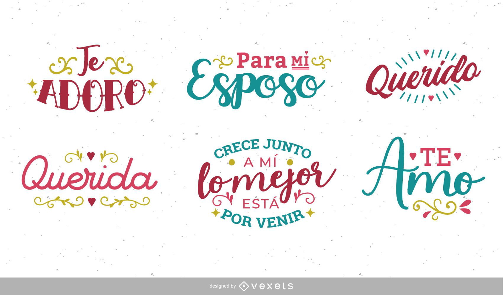 Anniversary Spanish Lettering Set