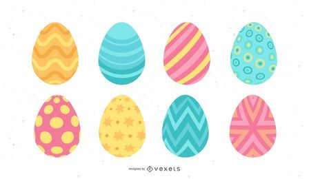 Huevo de Pascua de color pastel Huevo de Pascua de color pastel