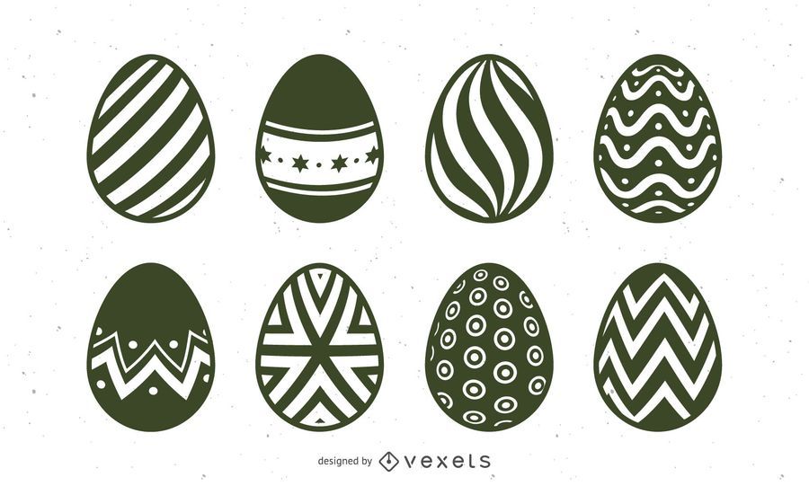 Hand Drawn Easter Egg Illustration Set Hand Drawn Easter Egg Illustration Set